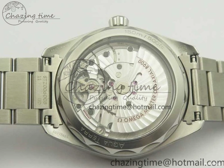0721 Aqua Terra 150M Master Chronometers VSF 1:1 Best Edition Black Dial SS Hand on SS Bracelet A8900 Super Clone Functional 8009